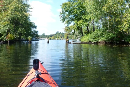 Leaving the Venice section of Lake Hopatcong.